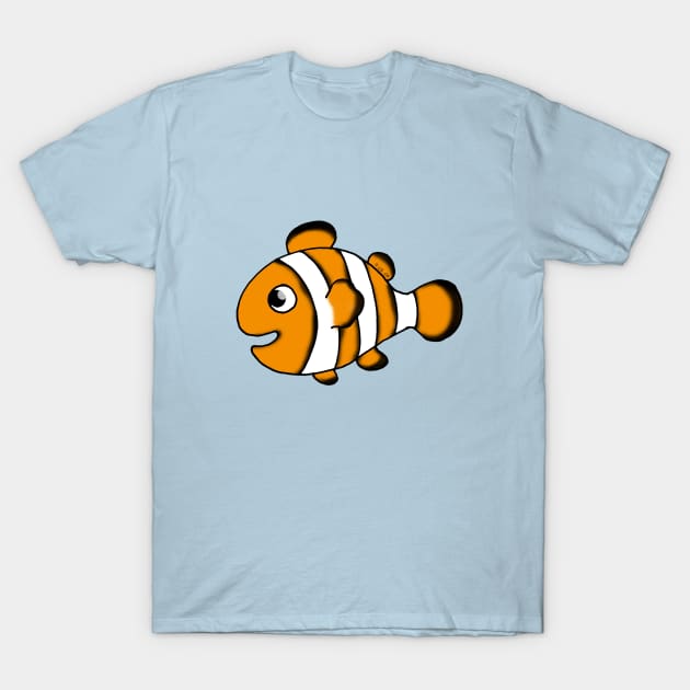 cute clown fish T-Shirt by cartoonygifts